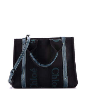 Chloe Woody Tote Canvas With Leather #254967C76B